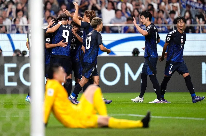  Japón derrota a China 7-0 en Eliminatorias Asiáticas