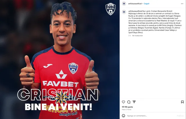  Cristian Benavente es anunciado como nuevo fichaje en liga de Europa