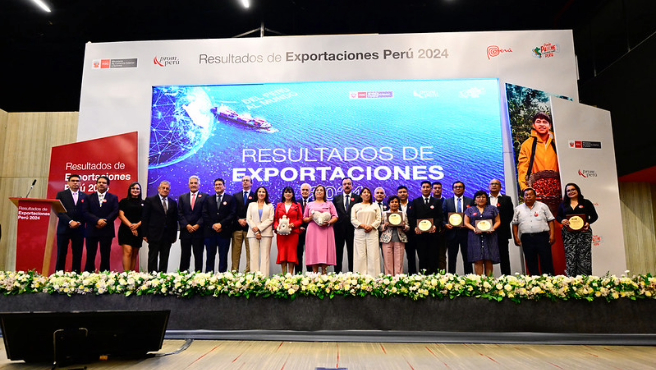 Exportaciones del Perú 2024 crecen 15,6% y superan US$ 74 mil millones