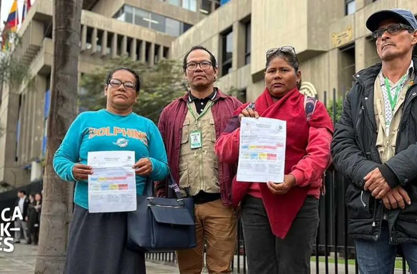 Comunidades indígenas denuncian al Perú ante la CAN por minería ilegal